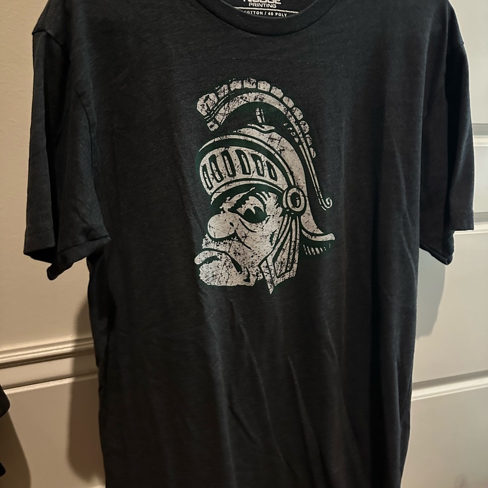 Michigan State Old School Sparty Logo Graphic Tee